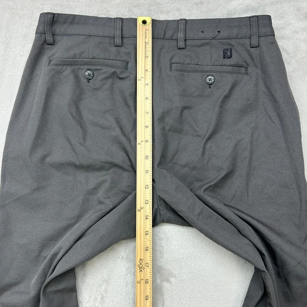 FootJoy Golf Pants Men 34x32 Gray Performance Stretch Straight Leg Chino Outdoor